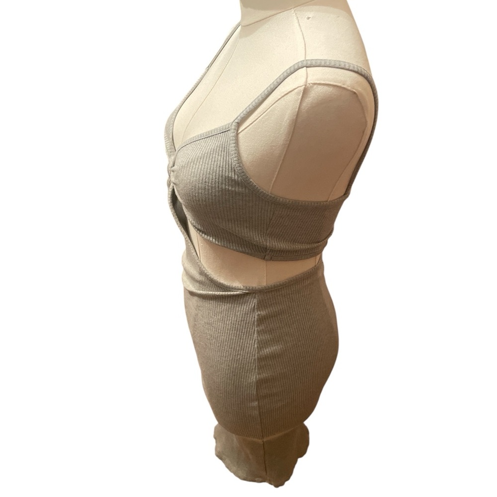 OOTFASH Gray Cutout Dress - Picture 3 of 6